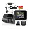 Elinz 2 CH Dash Cam 4K+1080P WiFi GPS Supercapacitor Sony Starvis 32GB U3 Card Hardwire Kit