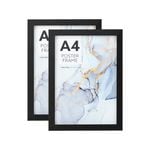 Cooper & Co. Set of 2 A4 Black Poster Photo Frames