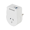 Jackson PD20W White Europe, Bali and More Rapid Charge Outbound Travel Adaptor with USB-C & USB-A