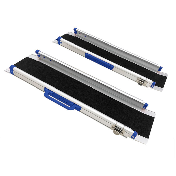 Heeve 2400mm Aluminium Premium Telescopic Wheelchair Ramp with High Traction Surface H0618