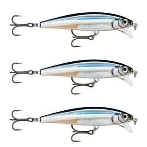 3x Rapala 10cm X Rap Magnum Cast Hard Body Casting Fishing Lures - Anchovy