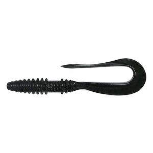 Keitech Mad Wag Mini 2.5" Scented Soft Plastic Fishing Lure 001S Black