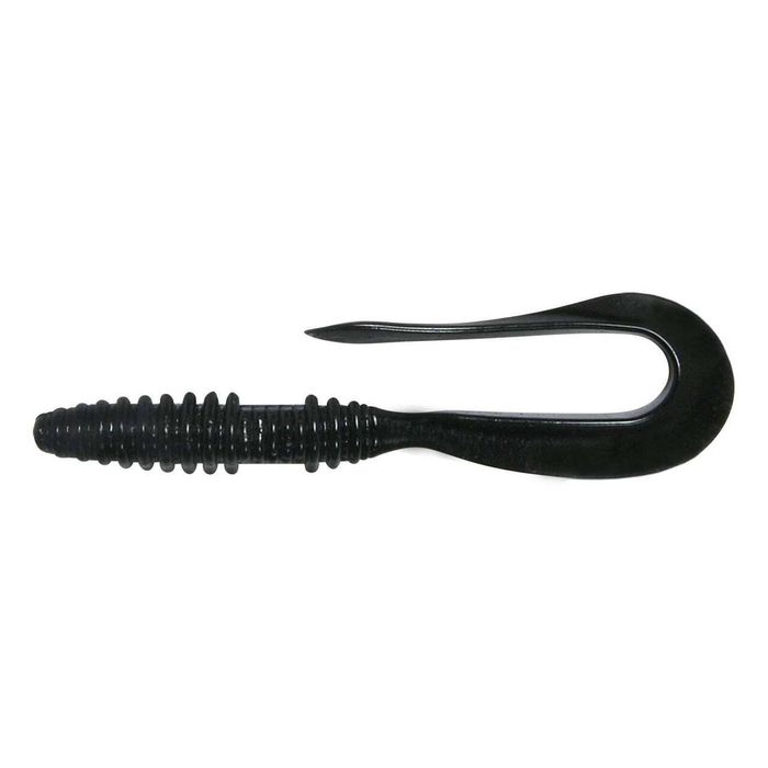 Keitech Mad Wag Mini 2.5" Scented Soft Plastic Fishing Lure 001S Black