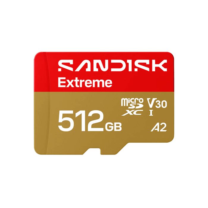 Sandisk Extreme MicroSDHC 512GB 170MB/S R, W, V30, U3, C10 Micro SD Card UHS-I