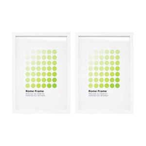 2PK Braz A3 Rome Image Photo Document Display Frame 29.7x42cm White