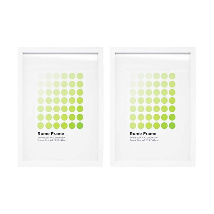 2PK Braz A3 Rome Image Photo Document Display Frame 29.7x42cm White