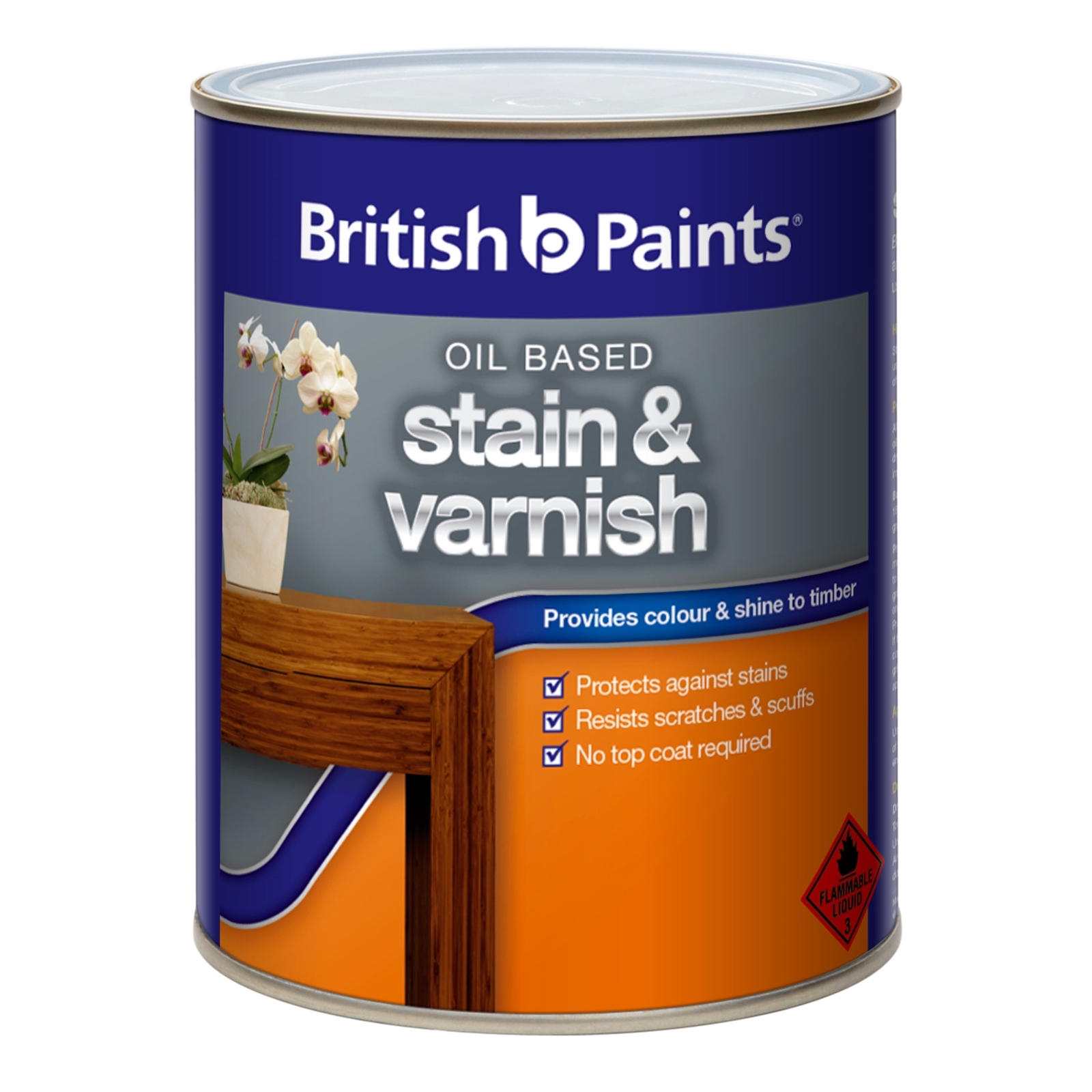 British Paints 1L Traditional Jarrah Satin Stain And Varnish product image