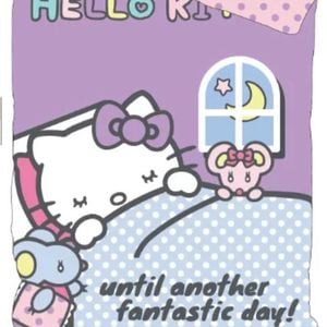 Hello Kitty Sweet Dreams Cotton Quilt Cover Set - Toddler Bed Size