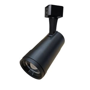Vencha Zoom Single Circuit 15w Tri-Colour Dimmable Track Head - Black