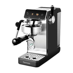 Kenmore Dualis Espresso Machine, Dual Thermoblock Brew & Steam, Ulka Pump, Pid Temp Control, 58mm Pf, 1.2l Tank, Black
