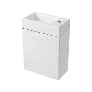 Mondella 400mm White Rococo Wall Hung Vanity