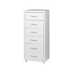 Levede 8 Drawers Office Cabinet Storage White