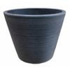 Respect 15cm Charcoal Green Earth Full Rim Planter