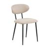 Modern Furniture Denise 44x79cm Dining Chair - Beige & Black