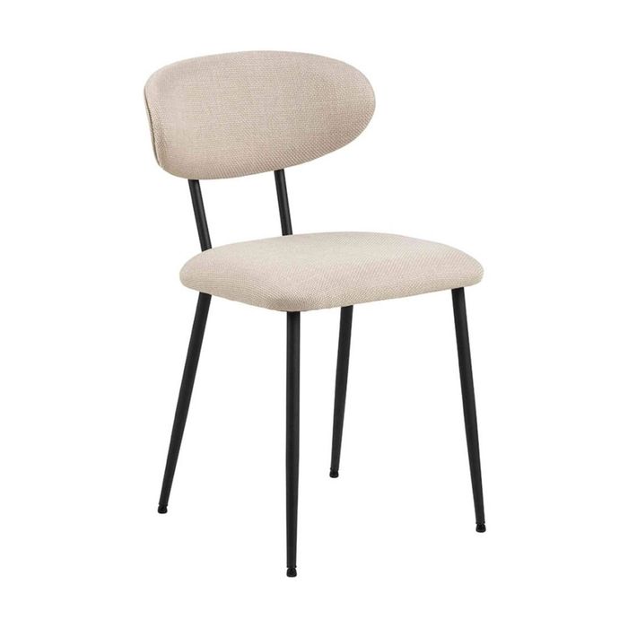 Modern Furniture Denise 44x79cm Dining Chair - Beige & Black