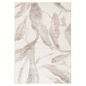 Loopsie-230cm X 160cm-bainbridge Cream Leaf Shadow Indoor Outdoor Washable Rug