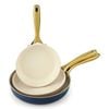 5-star Chef Frying Pan 3PCS Shades Frypan Set Ceramic