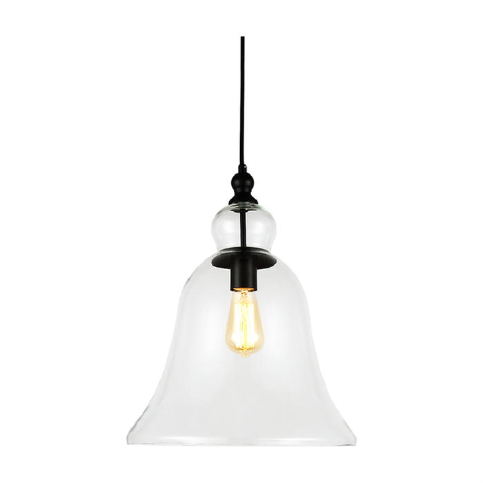 Amonson Lighting Rustic Glass Pendant Light Large