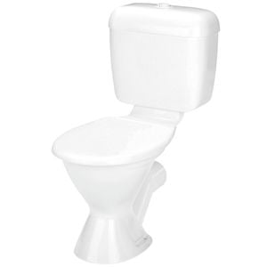 Stylus White Allegro P Trap Toilet Suite