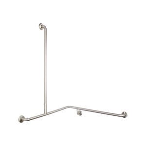 Bradley Australia 32mm Shower Corner Grab Bar with Vertical Rail
