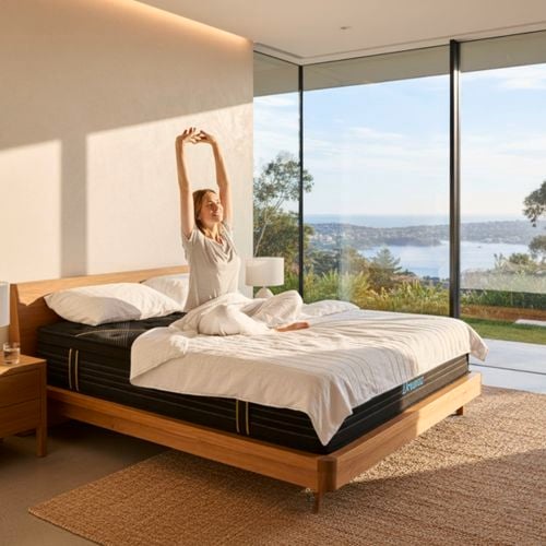 Dreamz SUMMIT 35CM Bamboo Euro Top Egg Foam Spring Mattress - Queen