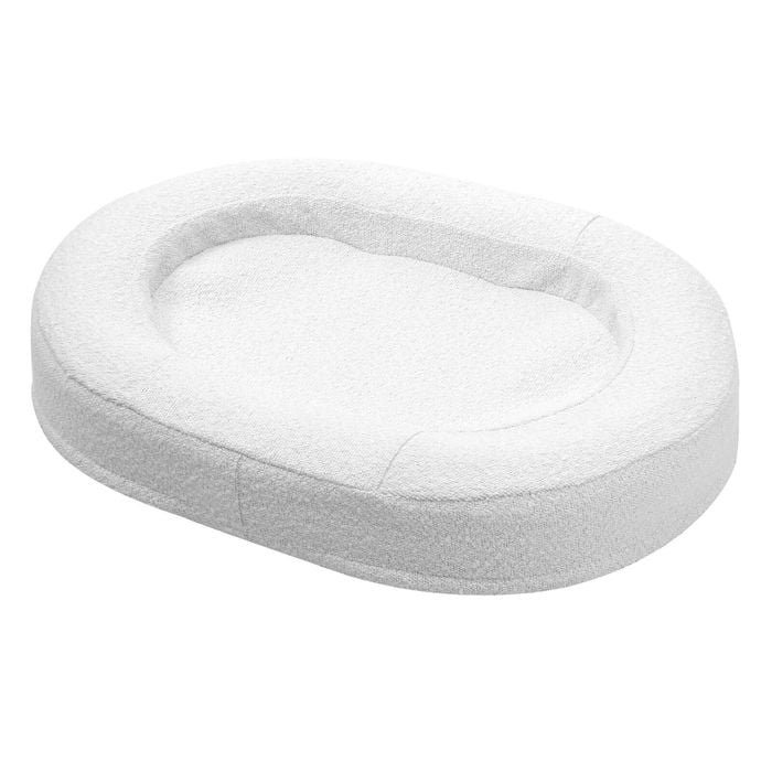 Charlie's Marlo Orthopedic Bolster Boucle Dog Bed White 70x50cm Small