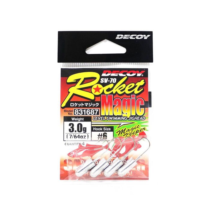 Decoy Rocket Magic SV70 Finesse Ajing Fishing Jig Head 1/10oz 6