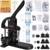 VEVOR 25x32x58mm Button Maker Machine 3-in-1 Installation-Free Badge Punch Press Kit with 300pcs Parts