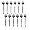 12pc Laguiole Etiquette Stainless Steel Teaspoon Set 15.5cm Marble Grey