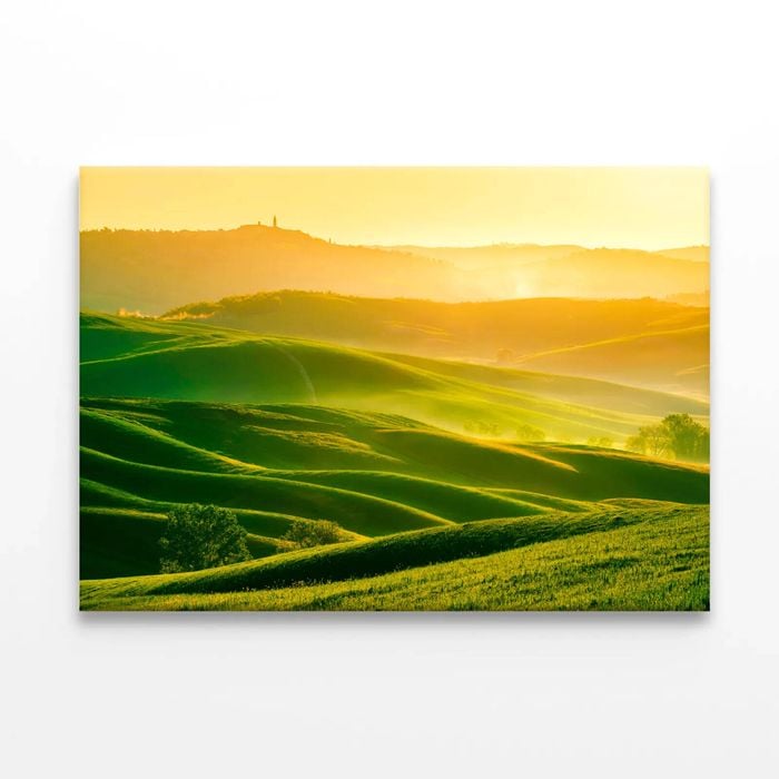 Waves Hills with Mountains  Print 100% Australian Made 75 x 50cm  (Stretched)