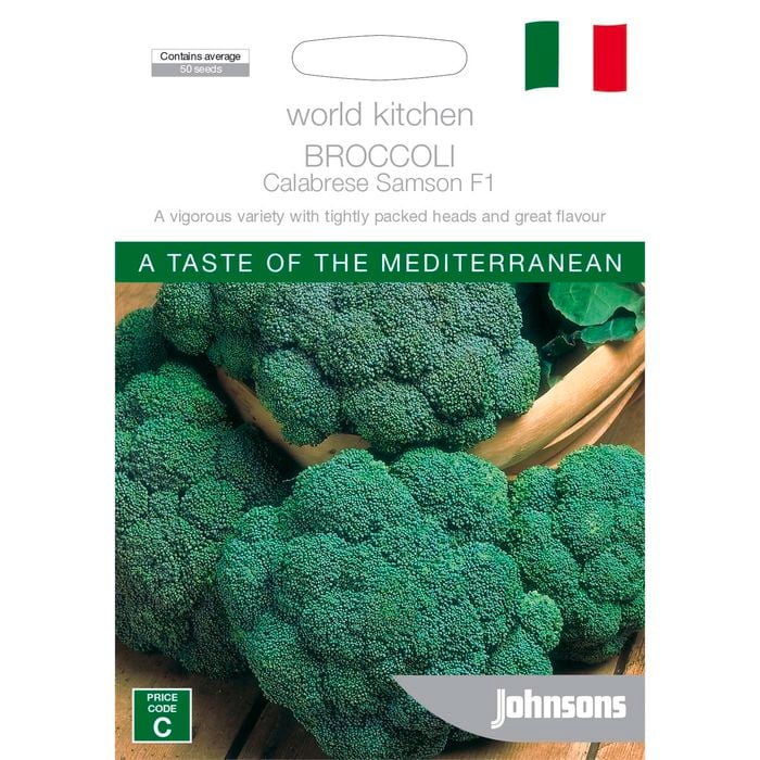 Johnsons World Kitchen Broccoli Calabrese Samson F1 Seeds