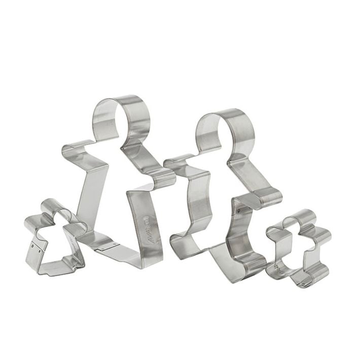 Avanti Gingerbread Family Cookie Cutters Set of 4