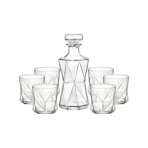Bormioli Rocco Cassiopea 7 Piece Decanter and Tumbler Set