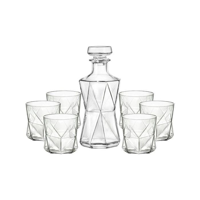 Bormioli Rocco Cassiopea 7 Piece Decanter and Tumbler Set