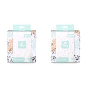 2PK Disney Stitch Baby/Kids Soft Cot Fitted Bedding Sheet 132x77cm