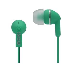 Moki Dots Noise Isolation On The Go Portable Music Earbuds - GREEN