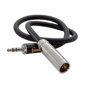 Kondor Blue 14 Mini Xlr Male To 3.5mm Mono Mini Plug Audio Cable For Rode On Camera Mic