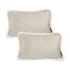 SOGA 2 Pack Wabi Sabi Herringbone Lumbar Throw Pillow 30x50cm