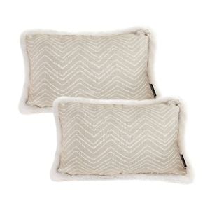 SOGA 2X 30cm Wabi-sabi Cushion Herringbone Lumbar Throw  Pillow