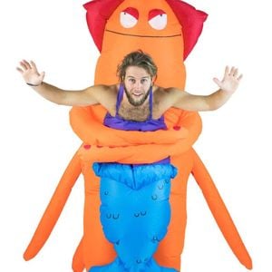 Inflatable Carry Me Giant Squid Adults Costume - One Size