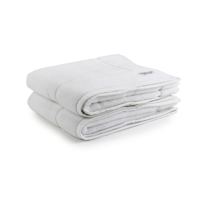 2pc Onkaparinga 60x90cm Flinders Bath Mat 800GSM White