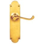 Delf Polished Brass Kensington Lever Latch Set