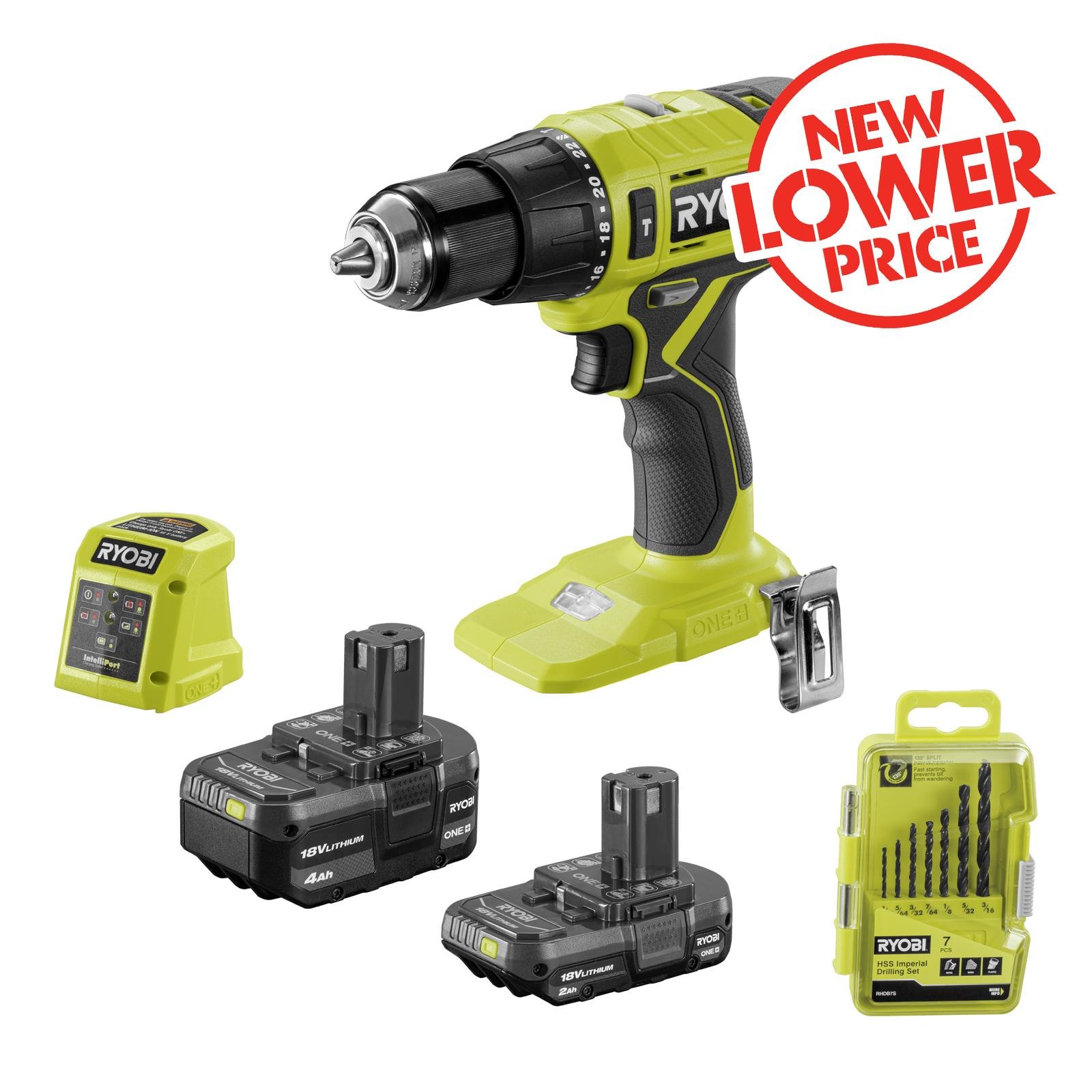 Ryobi 18v hammer drill kit sale