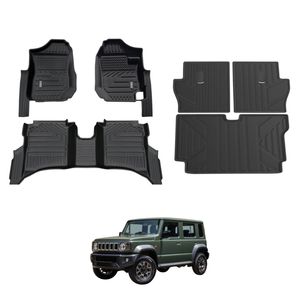 AUSGO Floor Mats & Boot Liner Set for Suzuki Jimny 5-Door Manual Transmission 2023-Onwards Car Floor Liners Cargo Mat