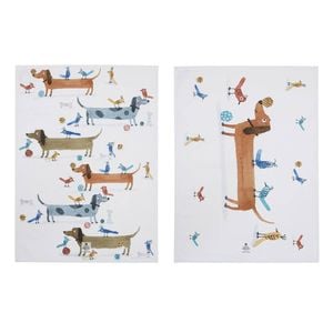 Ashdene Canine Capers Set Of 2 Kitchen Towels