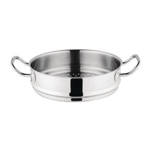 Vogue Steamer Tri-wall Stainless Steel & Aluminium 240mm Commercial Kitchen Cookware