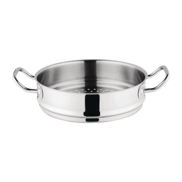 Vogue Steamer Tri-wall Stainless Steel & Aluminium 240mm Commercial Kitchen Cookware