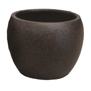 Northcote Pottery Small Black Precinct Lite Moon Garden Pot