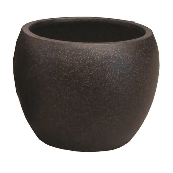 Northcote Pottery Small Black Precinct Lite Moon Garden Pot