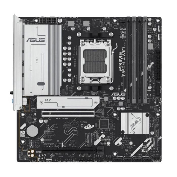 Asus Amd B850m Prime B850m-a Wifi-csm (am5) Matx Motherboard 4xddr5, Max 256gb, 1 X Pcie 5.0 X16 Slot, 4 X Sata